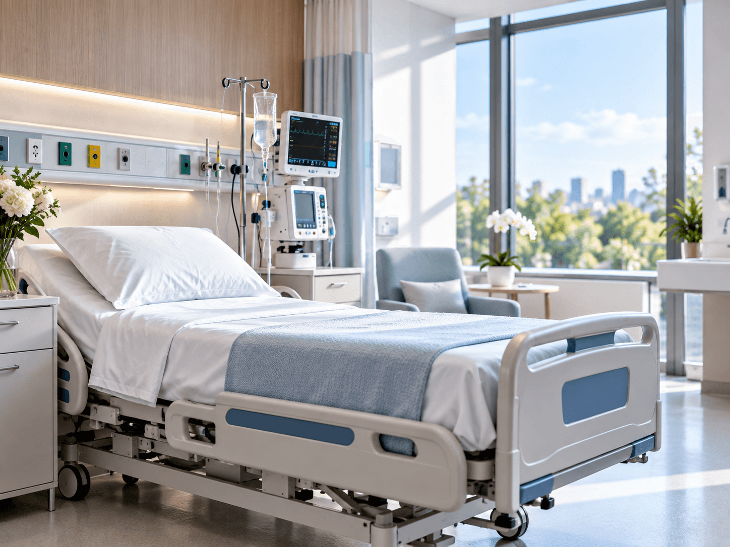 Modern healthcare environment representing Axzenta for healthcare businesses