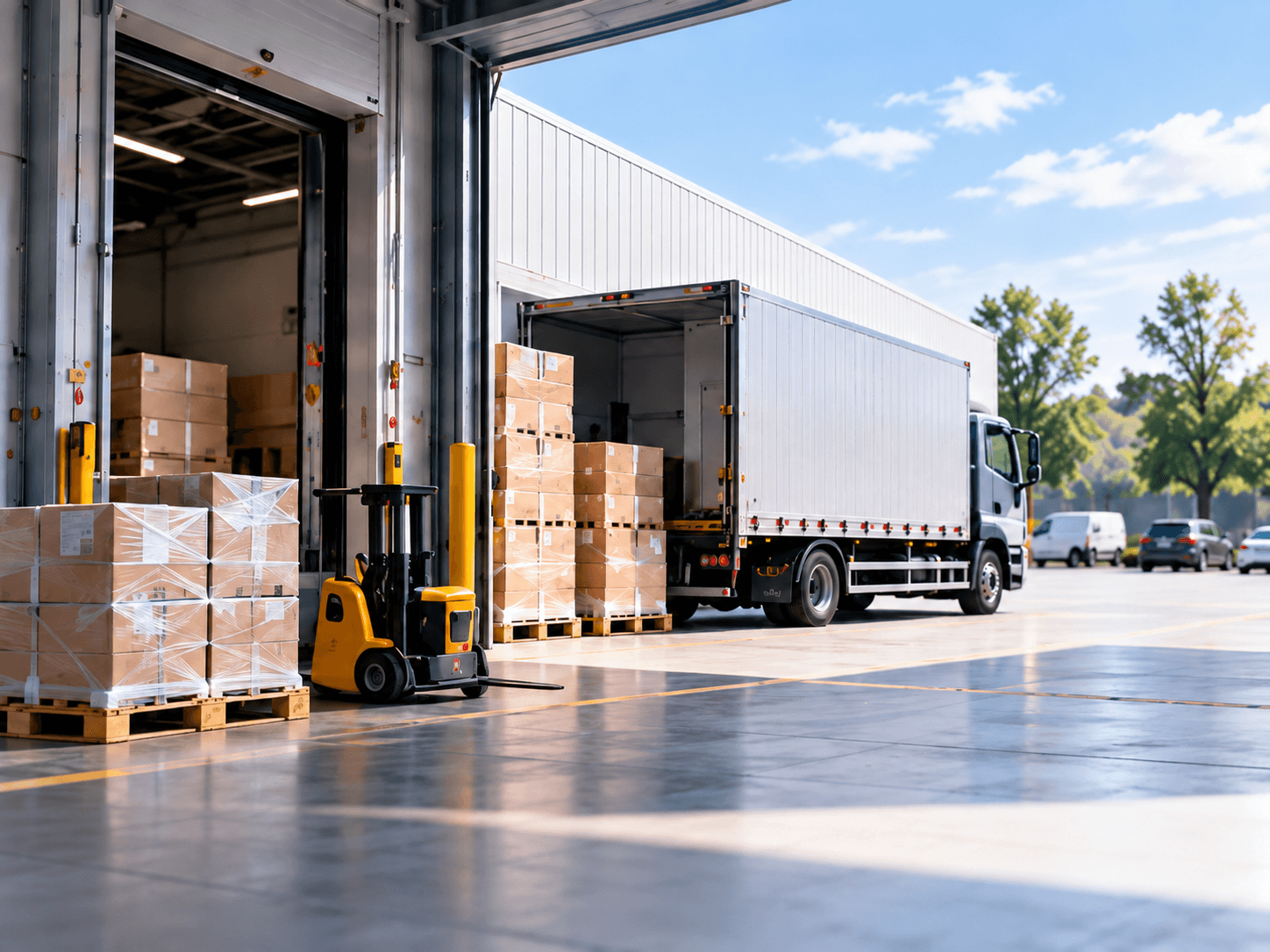 Warehouse and delivery operation representing Axzenta for logistics and distribution businesses